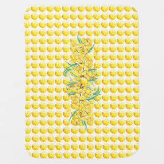 Wattle blossom Aussie baby Stroller Blanket