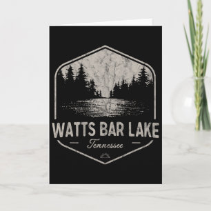 Watts R Lake Tennessee Outdoors Vintage Card