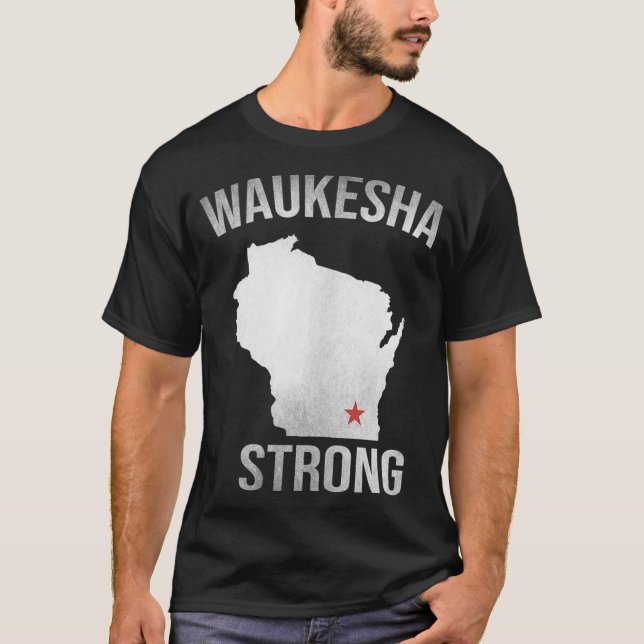 Waukesha Strong Wisconsin State Christmas Tank Top (Front)