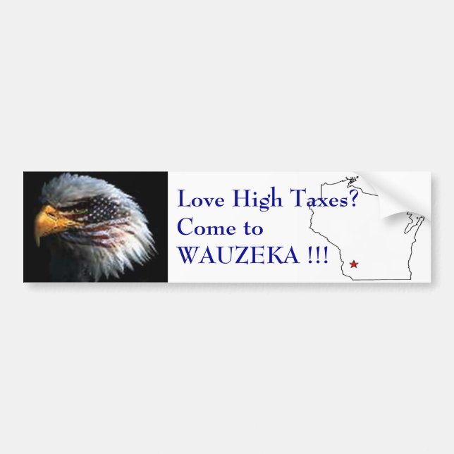 Wauzeka Bumper Sticker (Front)
