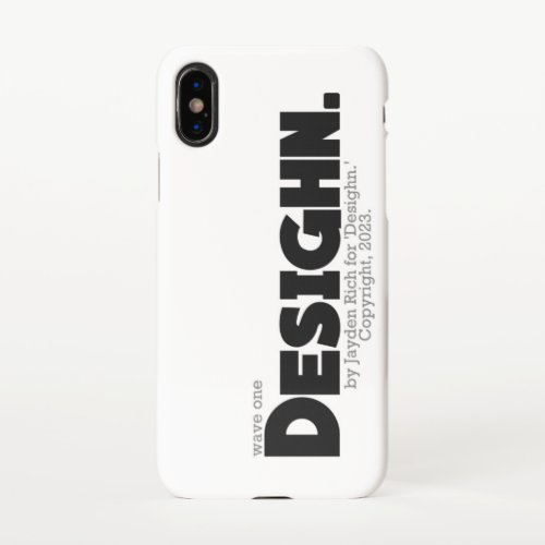 Wave 1 Desighn _ Transparent Logo  Phone Case