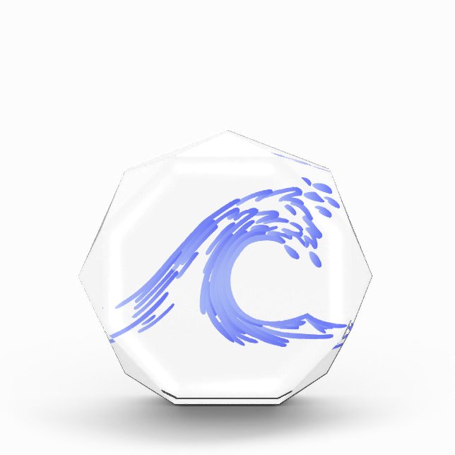 Wave Acrylic Award (Front)