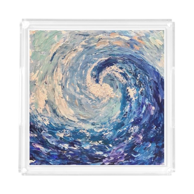 Wave Acrylic Tray (Front)