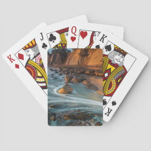 Wave along the beach, California Poker Cards
