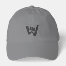 Wave and Walk Charcoal Black Logo Essential Hat