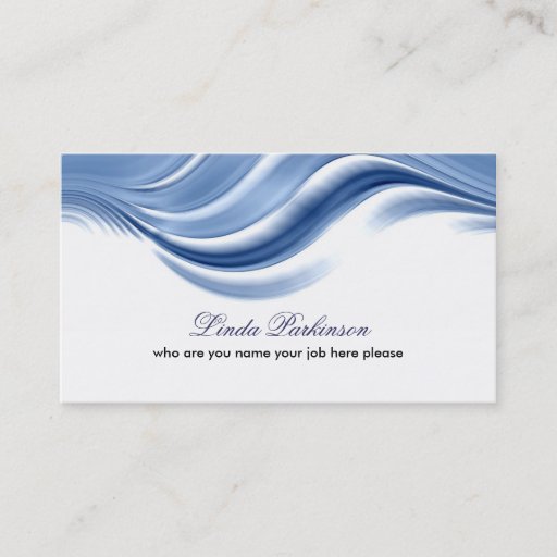 Customizable wave business card design