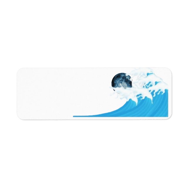 Wave by the Moon Address Labels (Front)