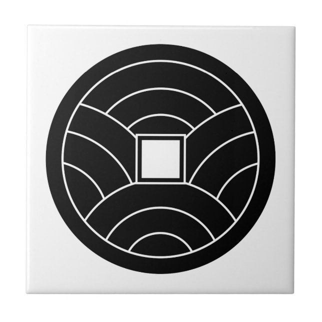 Wave coin ceramic tile (Front)