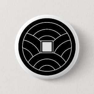 Wave coin pinback button