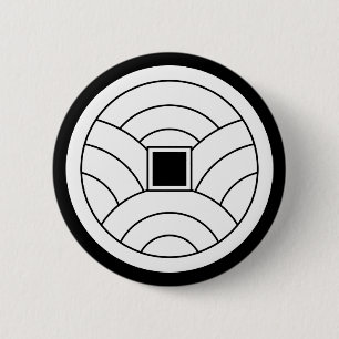 Wave coin pinback button