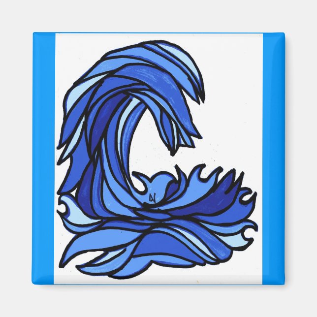 wave crashing magnet (Front)