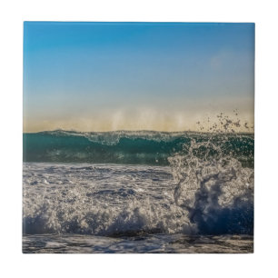 Wave Crashing to Shore Ceramic Tile