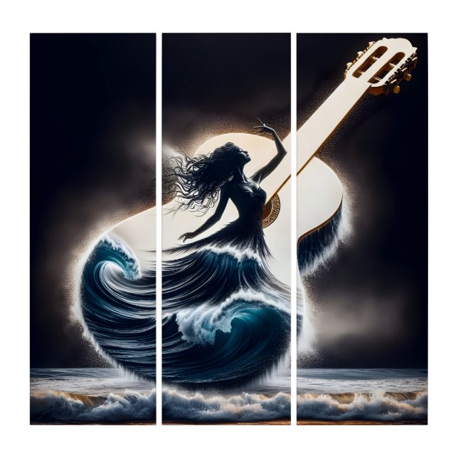 Wave Dance In Acoustic Guitar Triptych (Front)