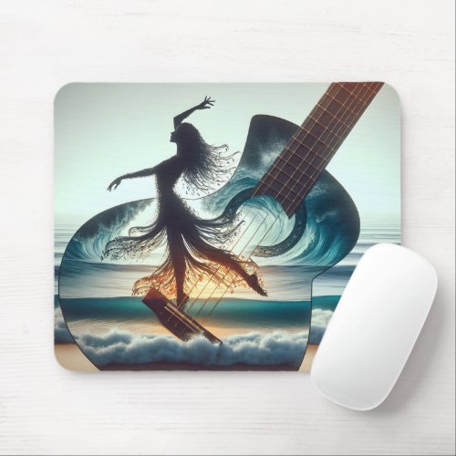 Wave Dancer In a Guitar Mouse Pad