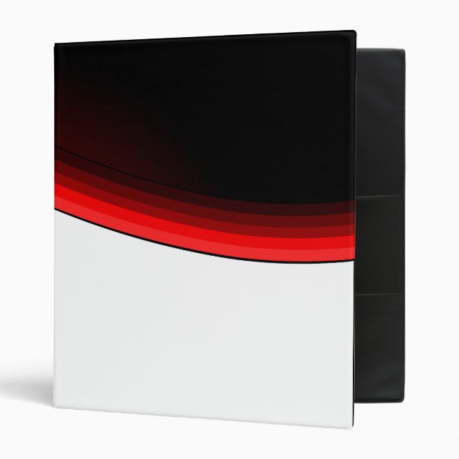 wave design 3 ring binder (Front/Inside)