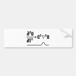 wave equation bumper sticker