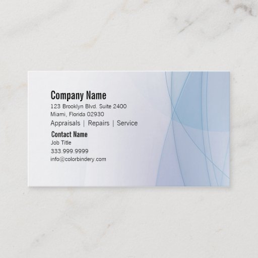 Customizable Wave Essence Business Card
