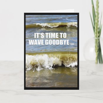 Wave Goodbye To Your Summer Vacation Card by MortOriginals at Zazzle