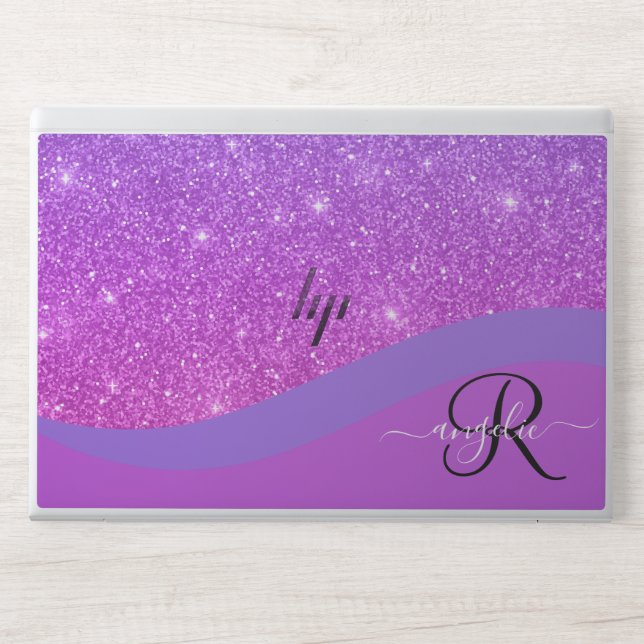 Wave Handwritten Calligraphy HP EliteBook 840 HP Laptop Skin (Front)