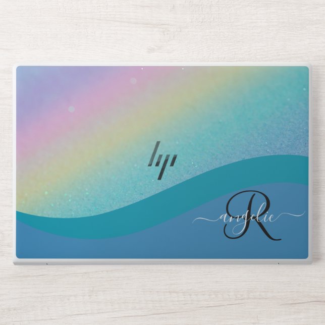 Wave Handwritten Calligraphy HPEliteBook 850 G5/G6 HP Laptop Skin (Front)