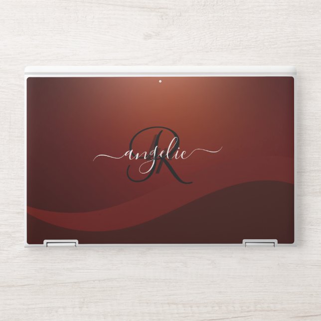 Wave Handwritten Calligraphy HPEliteBook X360 1030 HP Laptop Skin (Front)