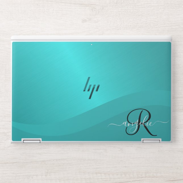 Wave Handwritten Calligraphy HPEliteBook X360 1040 HP Laptop Skin (Front)