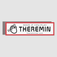Wave if you play theremin (space) car magnet