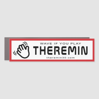 Wave if you play theremin (space) car magnet