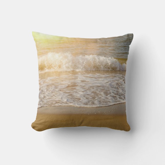 Wave in the sunlight   - throw pillow (Front)
