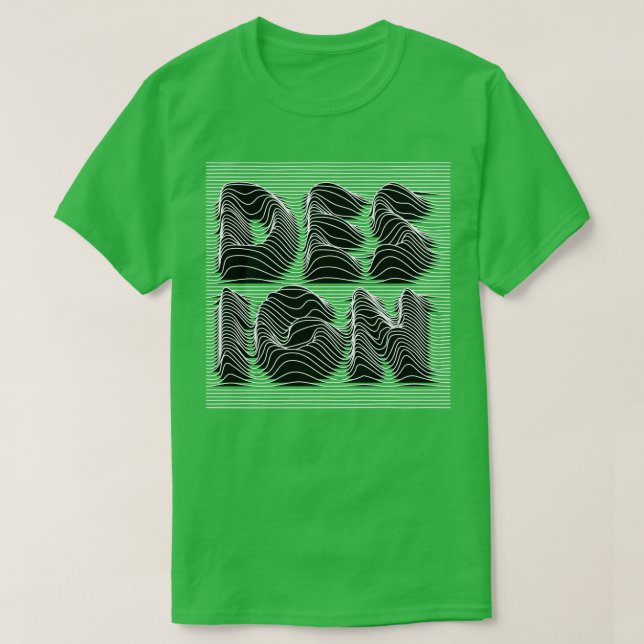wave lines design T-Shirt (Design Front)