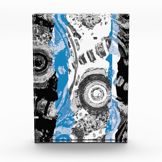 Wave Mechanism – 5x7 Vertical Block Award  (Front)