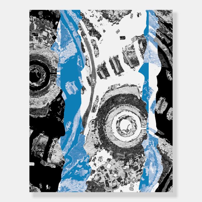 Wave Mechanism – Abstract Foam Core Board  (Front)