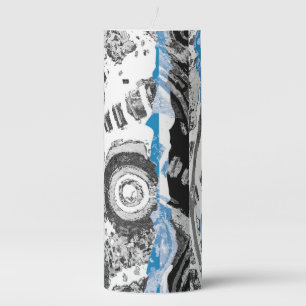 Wave Mechanism – Abstract Pillar Candle