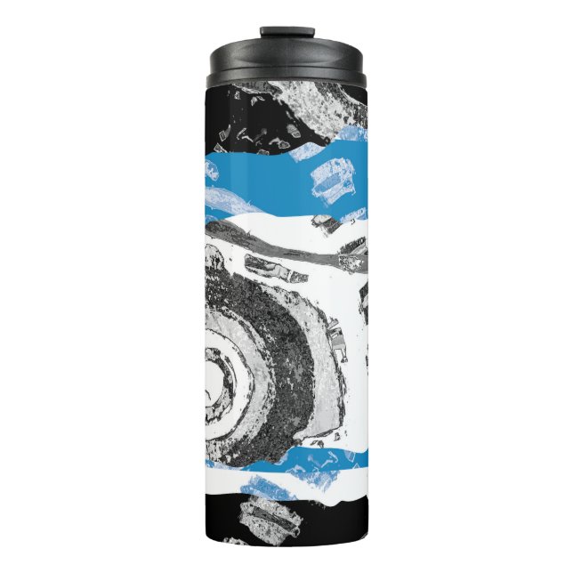 Wave Mechanism – Custom Chiffon Scarf (40" x 40", Thermal Tumbler (Front)