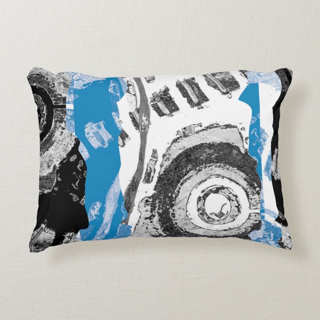 Wave Mechanism – Custom Fleece Blanket (Large, 60" Accent Pillow (Front)