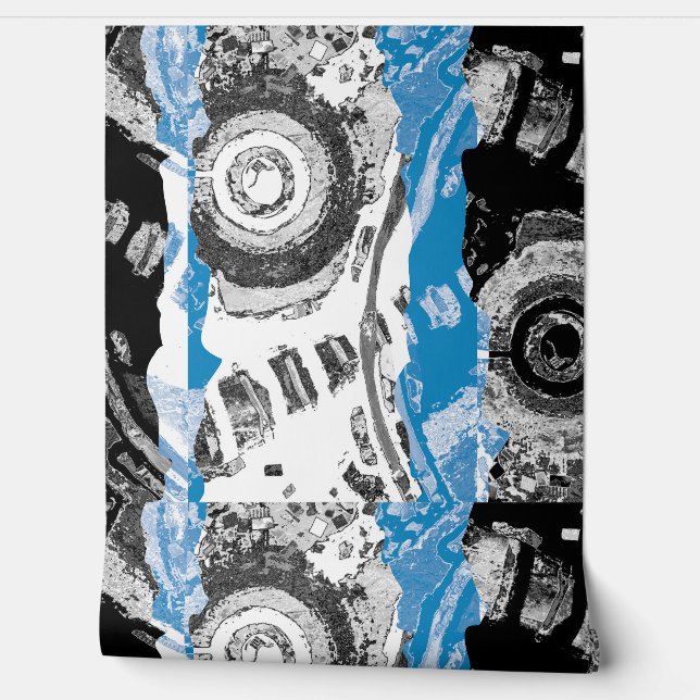 Wave Mechanism – Custom Wallpaper (2' x 4') (Unrolling)