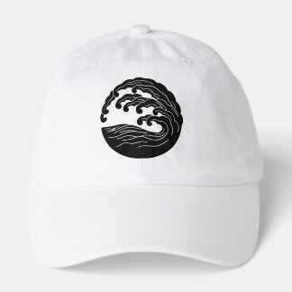 Wave mon hat printed