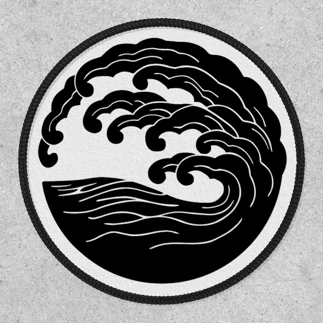 Wave Mon Patch (velcro) (Front)