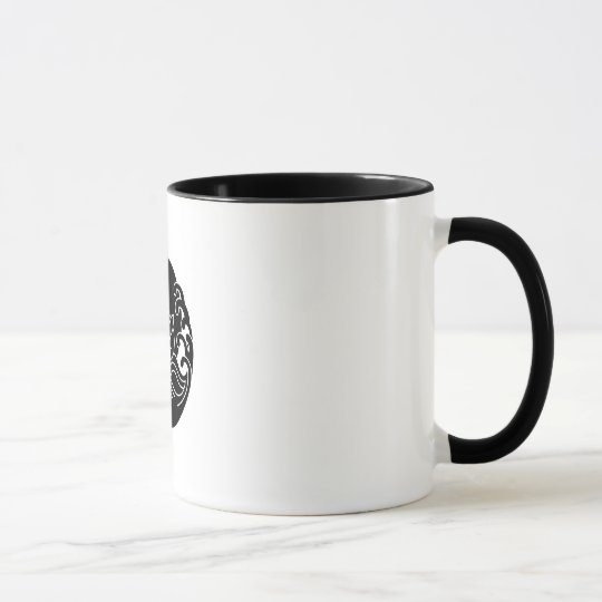 Wave moon rabbit mug