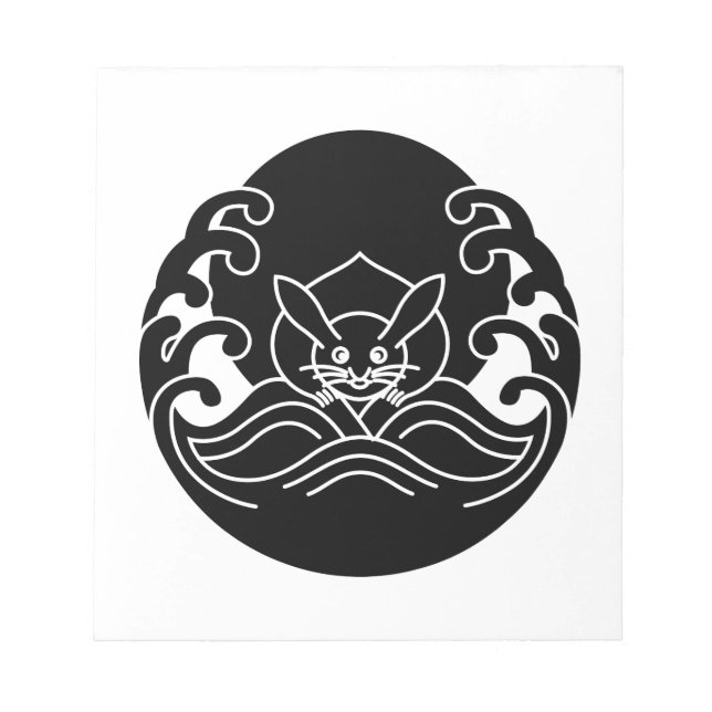 Wave moon rabbit notepad (Front)