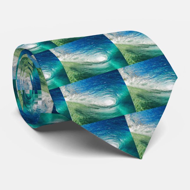 Wave Neck Tie (Rolled)