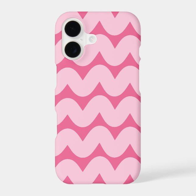 Wave No. 4 - Phone Case (Hot Pink) (Back)