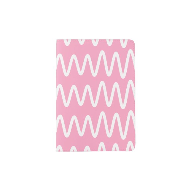 Wave No. 6 - Passport Cover (Flamingo Pink) (Front)