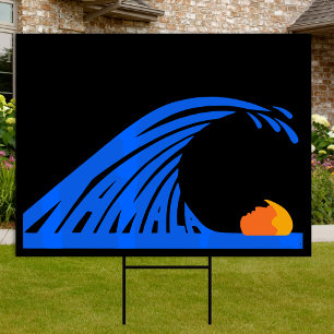 Wave of Blue Cats Anti Trump Yard Sign