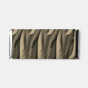 Wave of Brown and Tan Modern Art Hershey Bar Favors