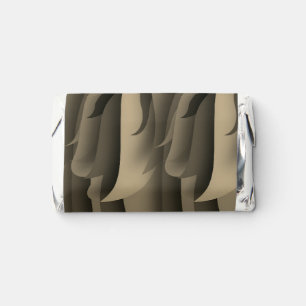 Wave of Brown and Tan Modern Art Hershey's Miniatures