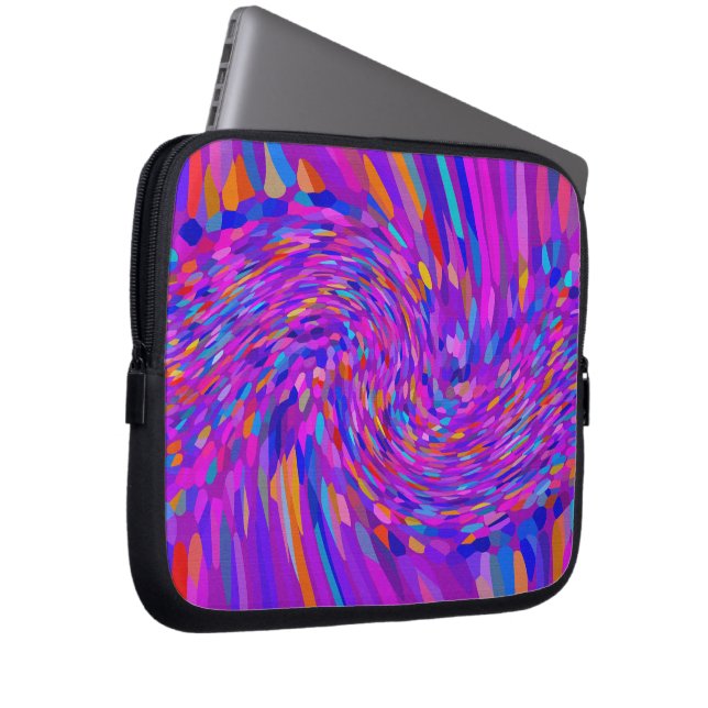 Wave of Color Laptop Sleeve (Front Right)