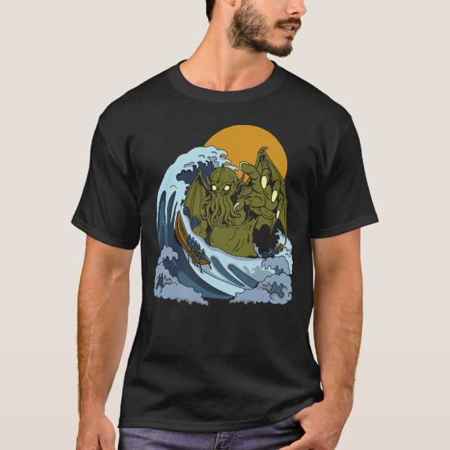 Wave Of Cthulhu T-Shirt (Front)