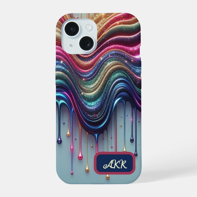 Wave of Rainbow Iphone Case (Back)