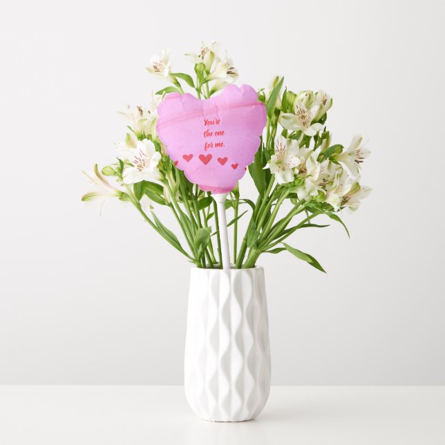 Wave of red hearts, heart proposal balloon (Vase)